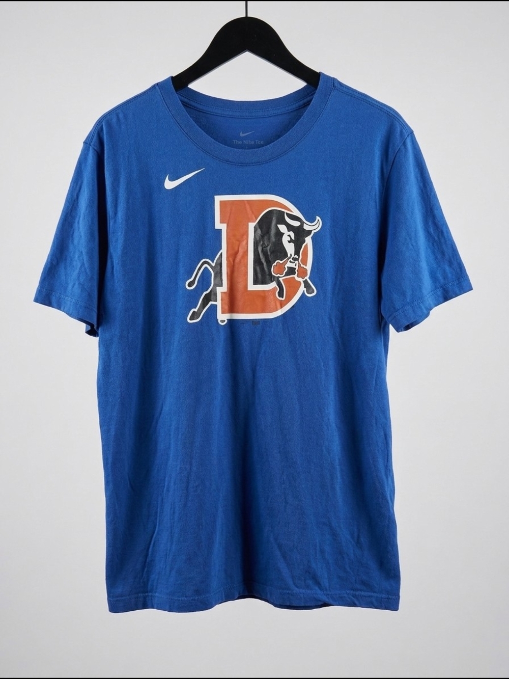 Nike Durham Bulls MiLB T-Shirt Men's Large Blue Baseball Graphic Tee